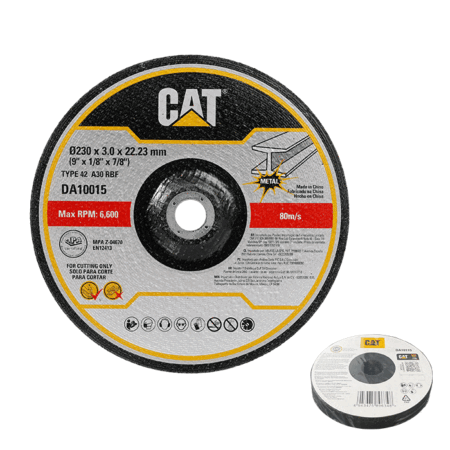 DA10015 CAT 9" CUTTING METAL DISC DEPRESSED