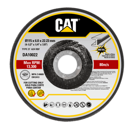 DA10022 CAT 4.5" GRINDING METAL DISC DEPRESSED